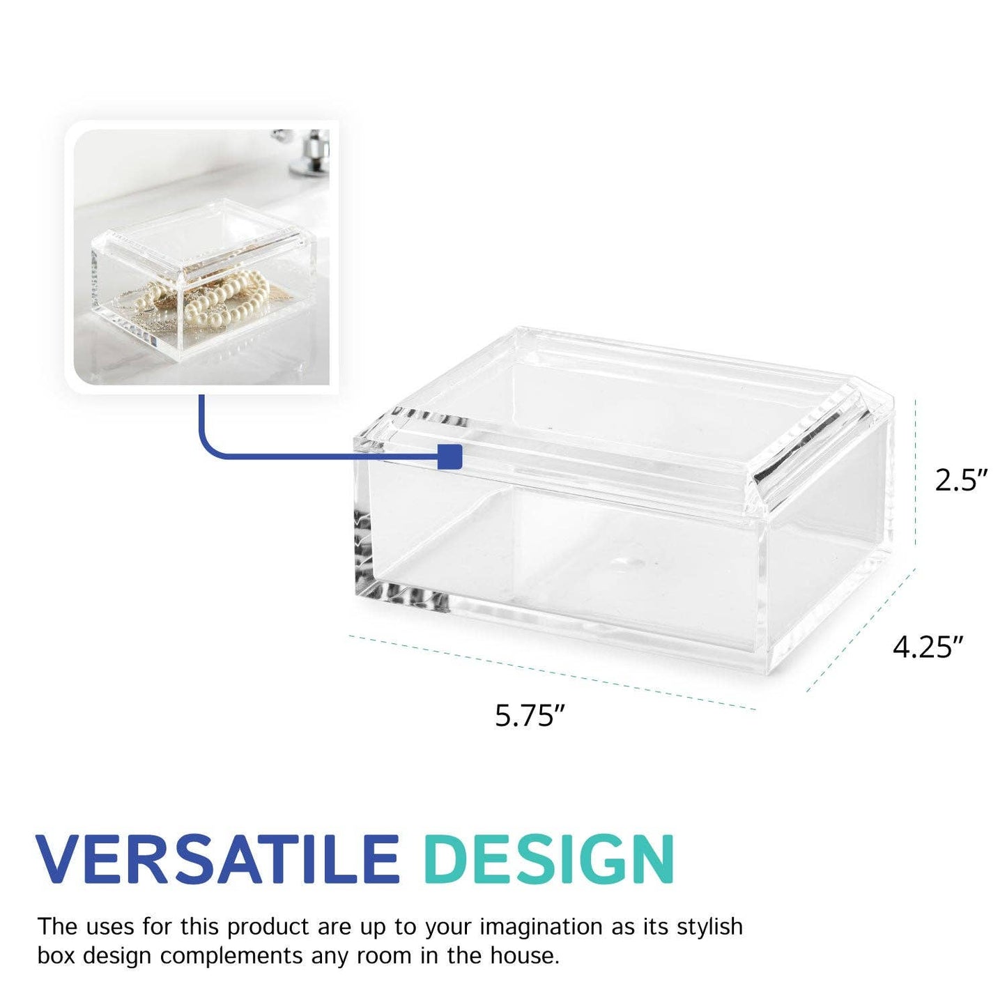 3X5 Rectangular Jewelry Box