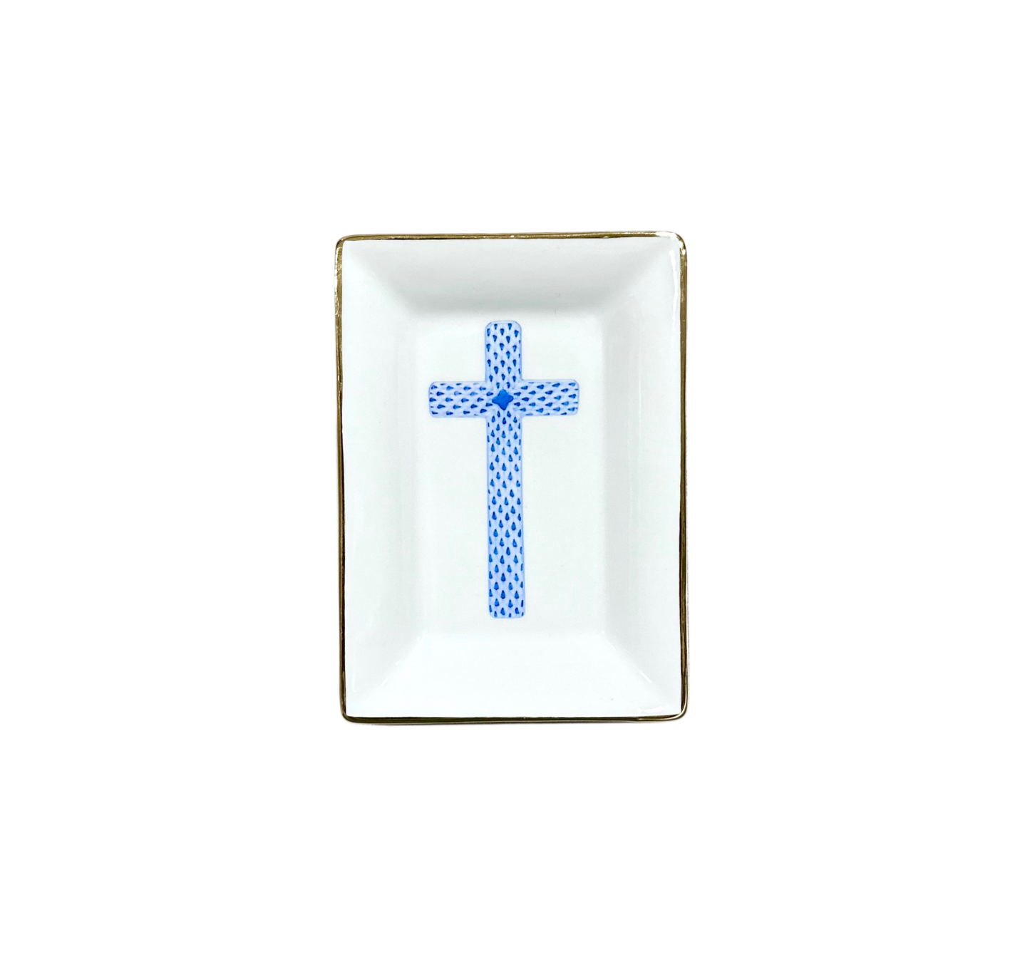 Blue Cross Trinket Tray