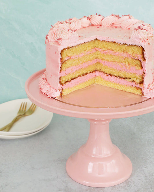 Melamine Cake Stand Large- Peony Pink 11.5 inch