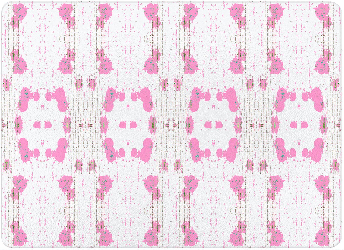 Pink Cheetah Laura Park Tempered Glass Cutting Board: Small Rectangle(8" x 11")