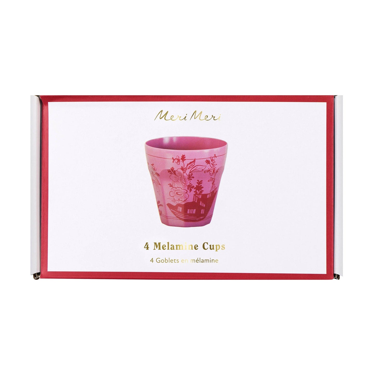 Pink Vintage Botanical Reusable Cups