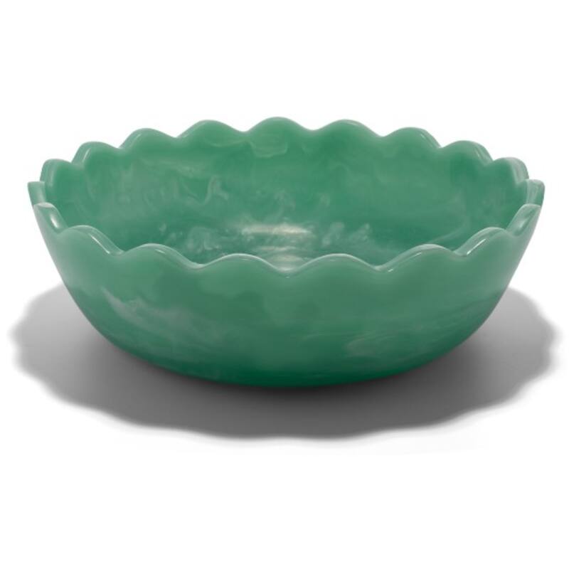 Green Scallop Bowl Small