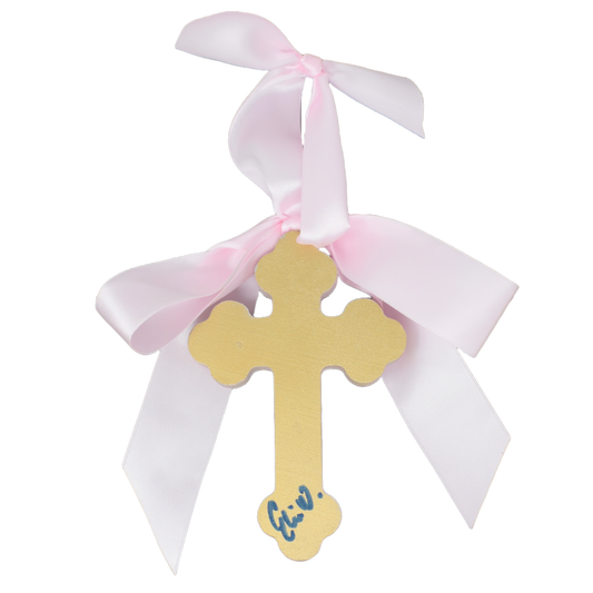 Love Cross with Ribbon -6 inches