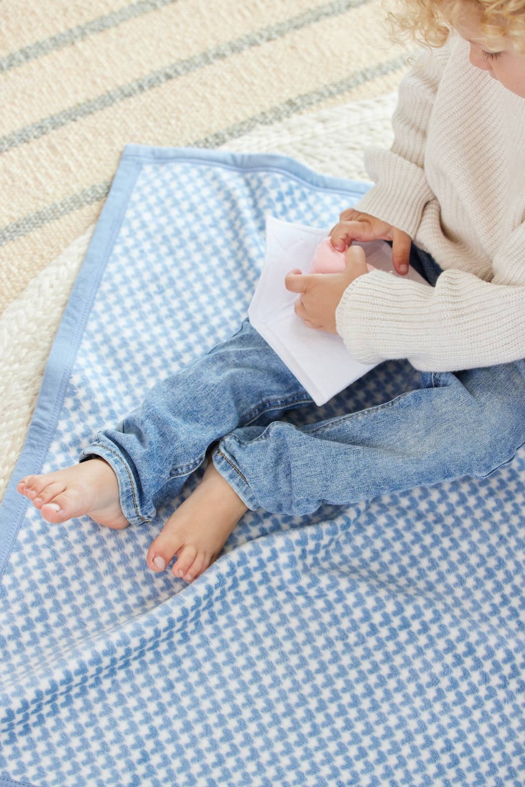 All My Heart Fog Mini Blanket: Mini