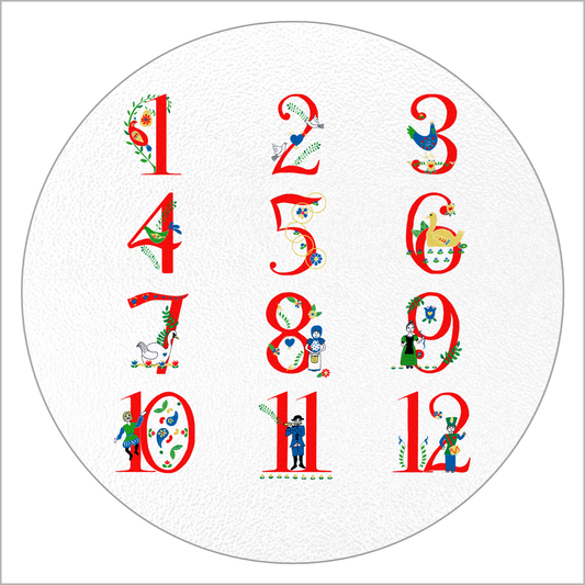 Twelve Days of Christmas: Small Rectangle(8" x 11")