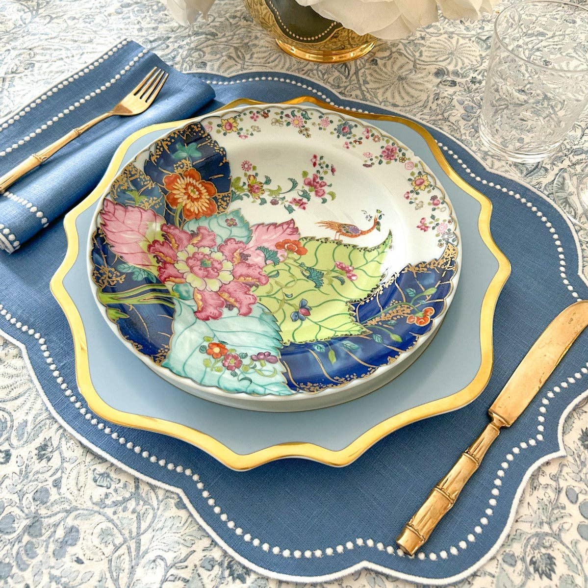 Blue Dots Placemat Set of 2