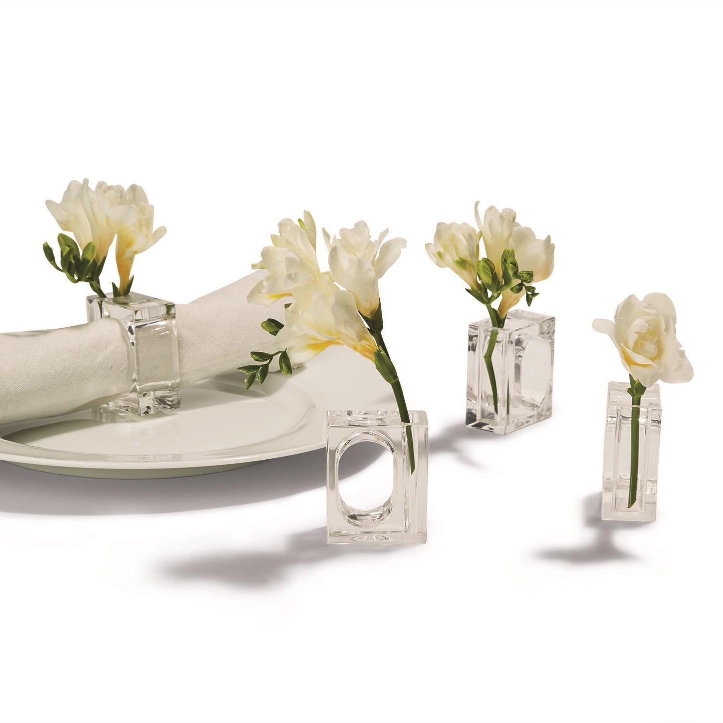A La Carte Napkin Flower Holder Arylic Set of 4