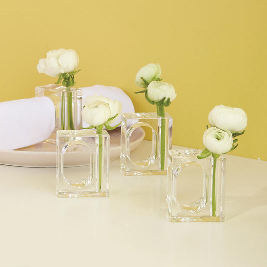 A La Carte Napkin Flower Holder Arylic Set of 4