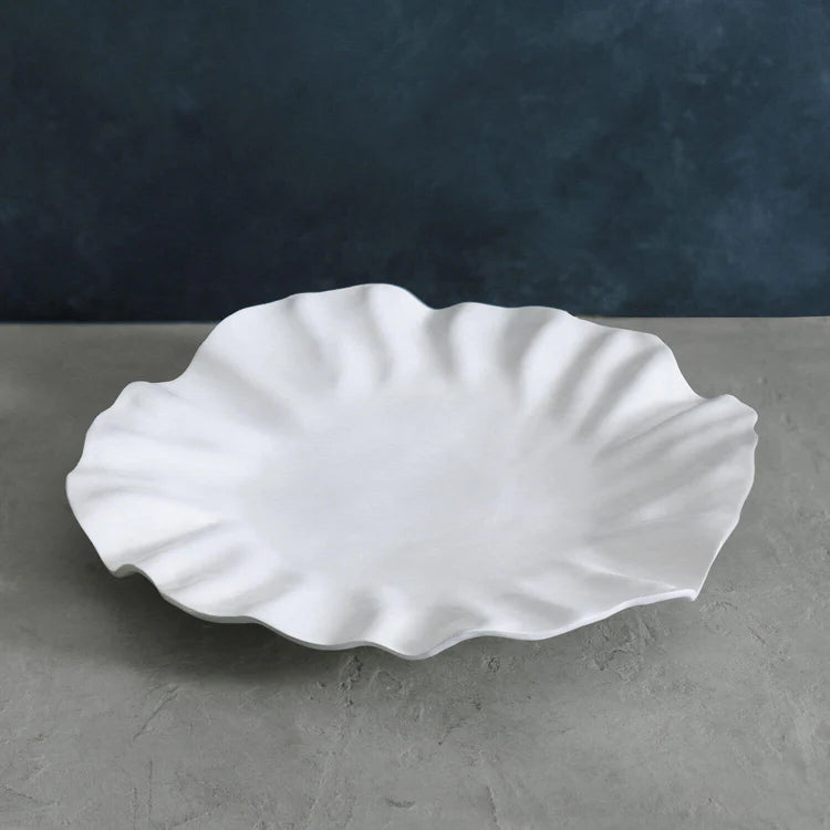 Vida Bloom Large Melamine White Platter