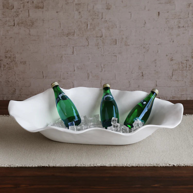 Melamine White Extra Large Oval Centerpiece