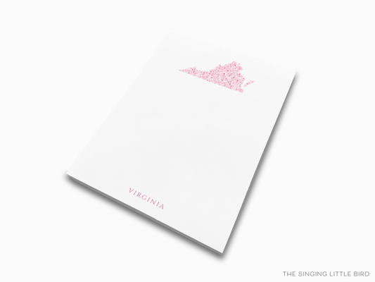State of Virginia Notepad Pink