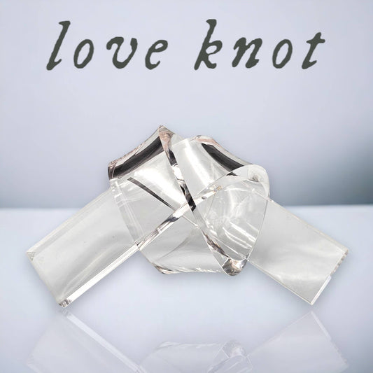Acrylic Love Knot Clear
