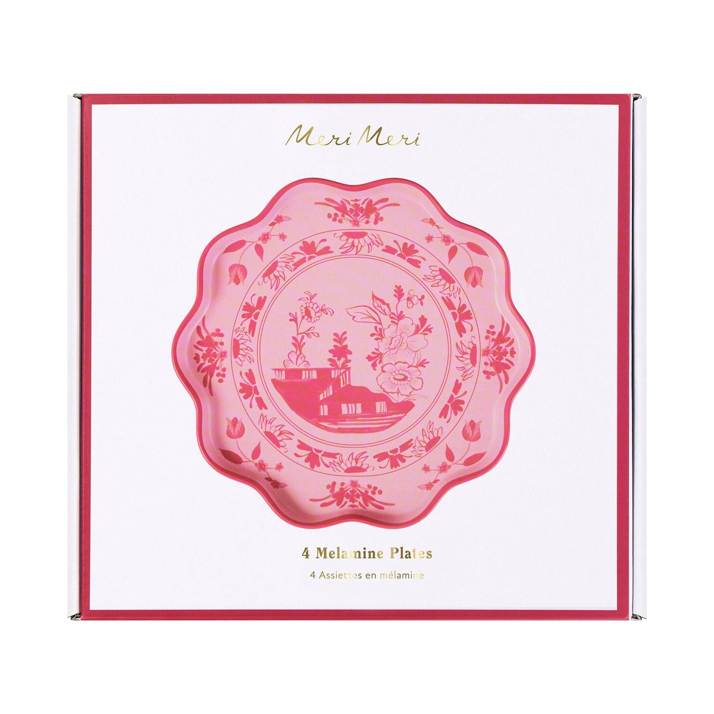 Pink Vintage Botanical Reusable Small Plates