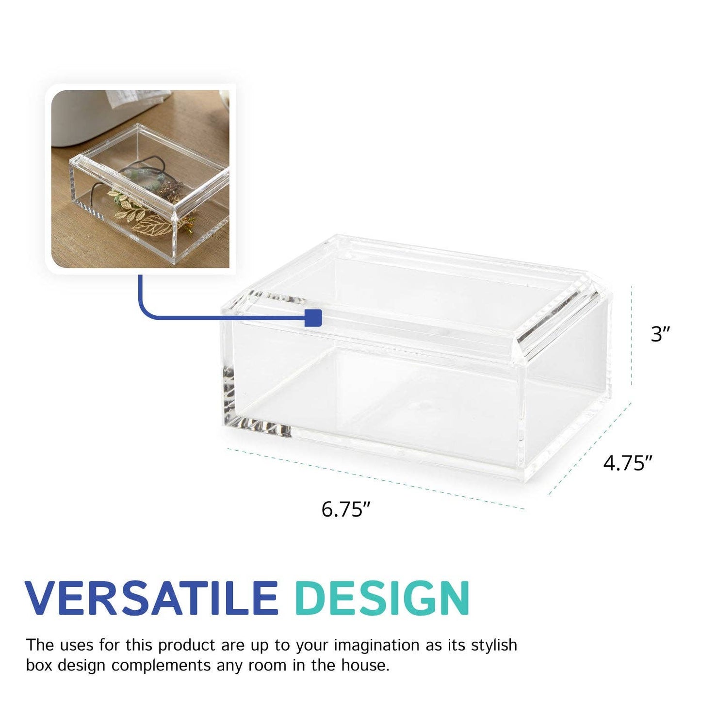 4X6 Rectangular Jewelry Box