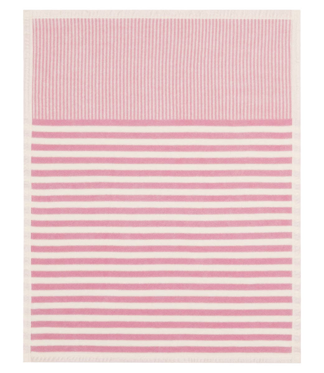 Pink Stripe Mini Blanket