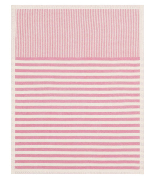 Pink Stripe Mini Blanket