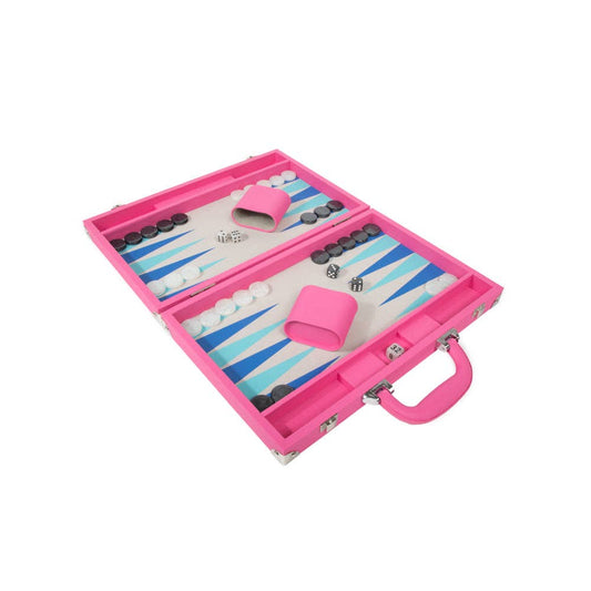 Ellen Backgammon Set: Pink