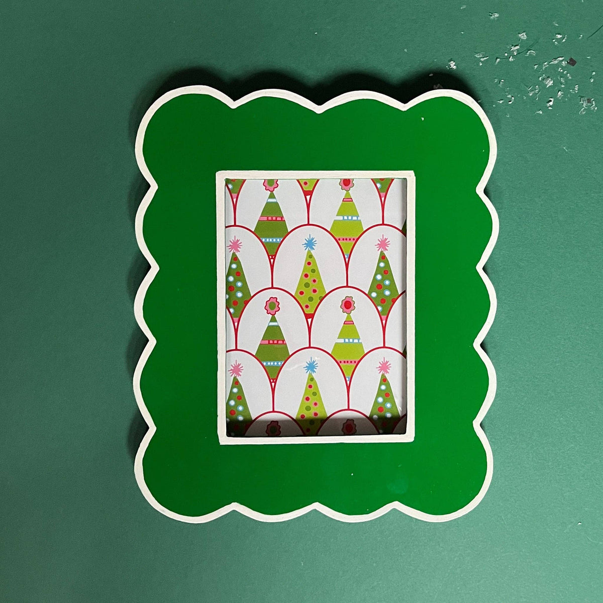 Green Scalloped Photo Frame 5x7 | Gifts | Picture Frame