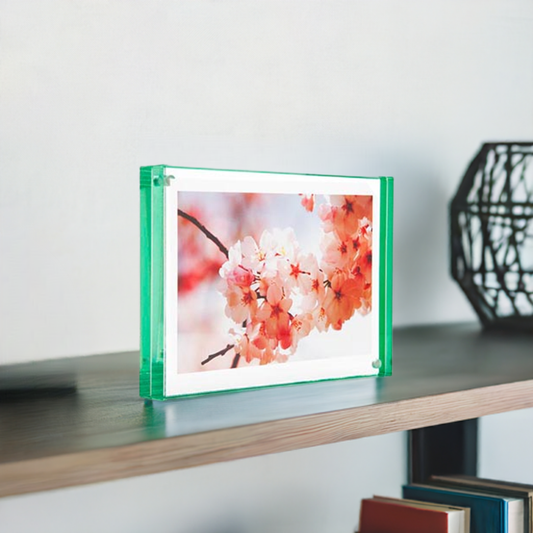Pine Green Color Edge Magnet Frame - 5 Sizes: 3.5"x5"