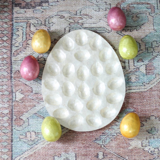 2.25” Capiz Egg Set/6 (Multiple Colors)
