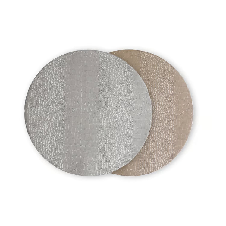 Croc Reversible Round Placemats Set of 4