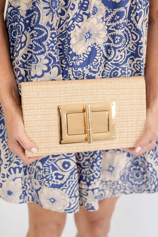 Lillian Clutch - Straw - WS