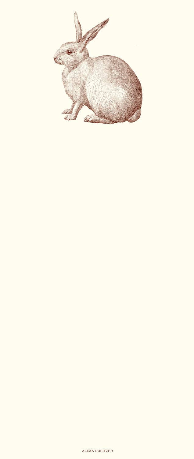 Rabbit Long Pad of Paper