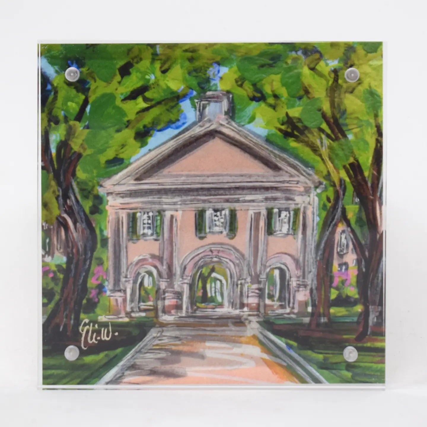 College of Charleston Landmark Acrylic Block - 4x4