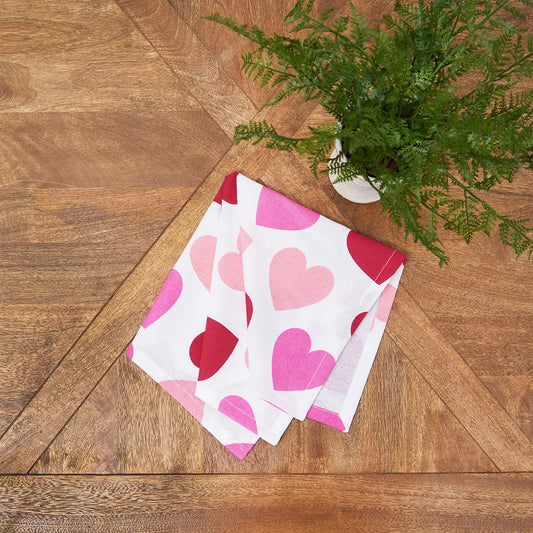 Valentine's Day Love You More Napkin set of 4