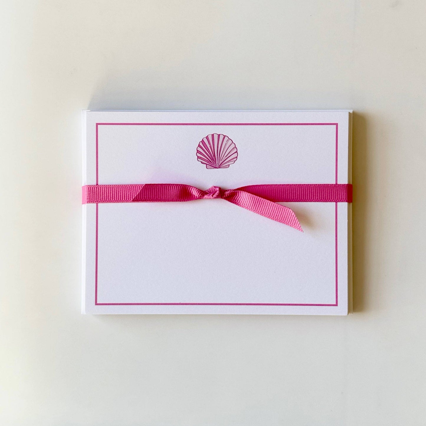 Pink Shell - Flat Note Cards