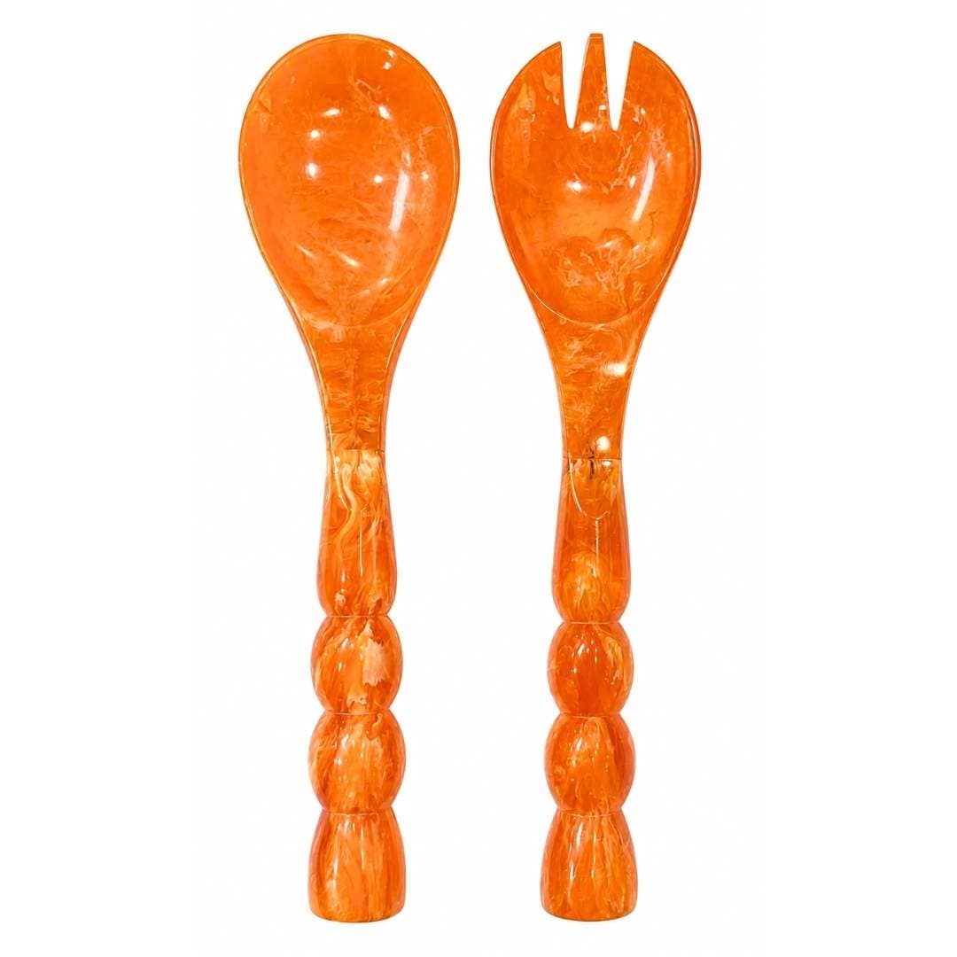 Orange Bermuda Salad Servers, SumnerEdit: One Size