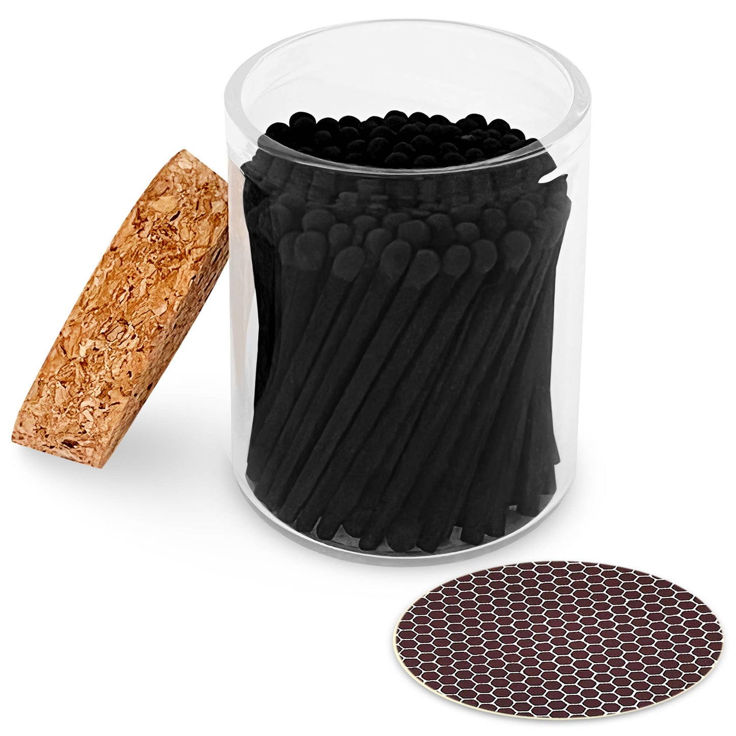 2" Matches in Cork Top Jar - Colors of Your Choice: Rainbow