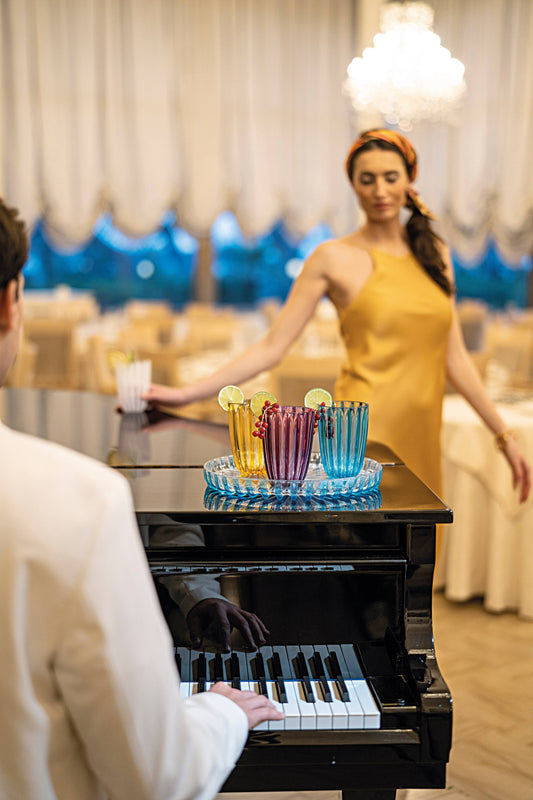 DOLCEVITA Round Tray: Emerald