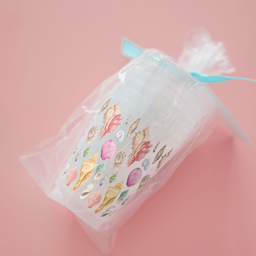 Seashells Frosted Cups | Set of 6