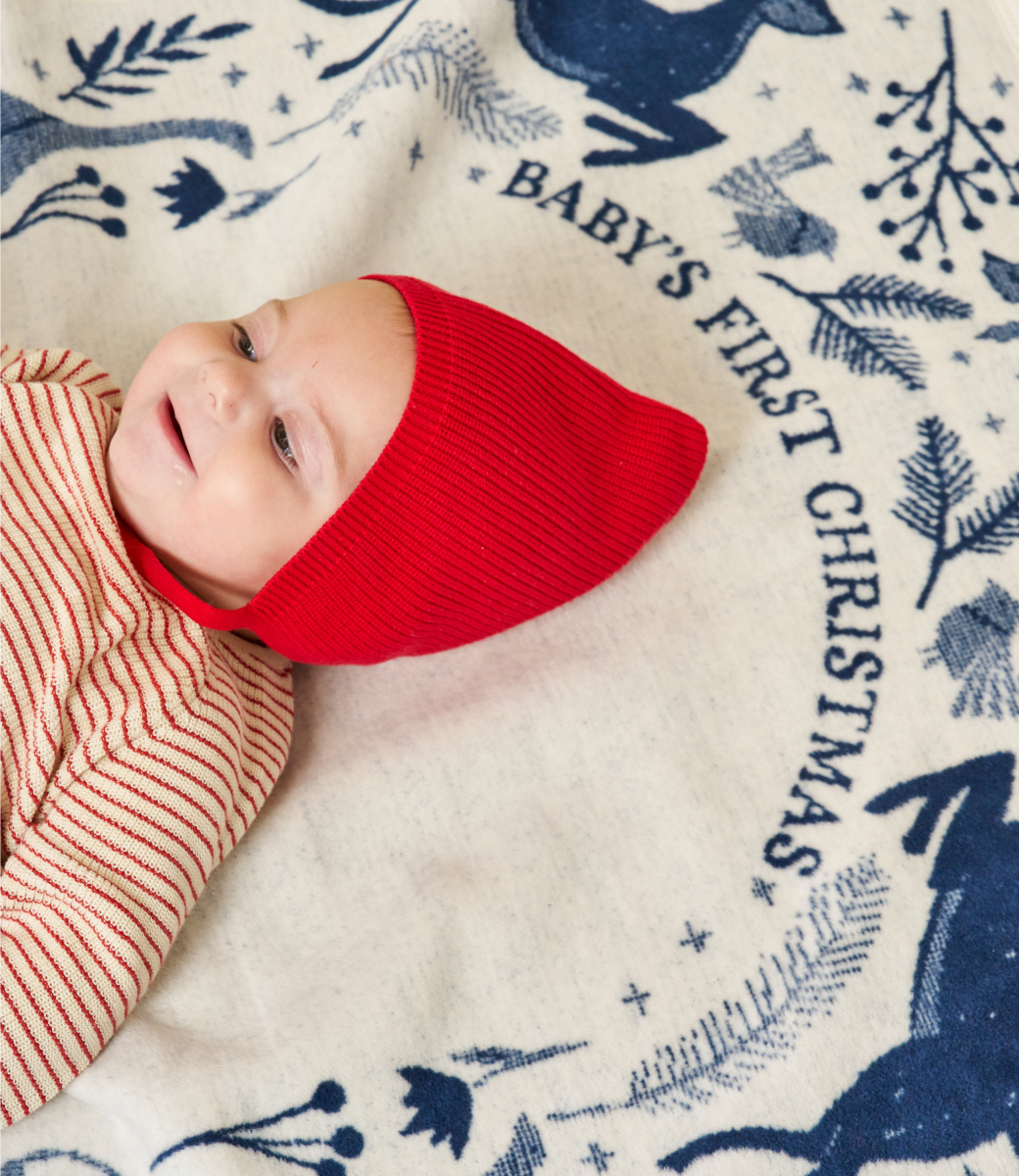 Baby's First Christmas Mini Blanket: Mini