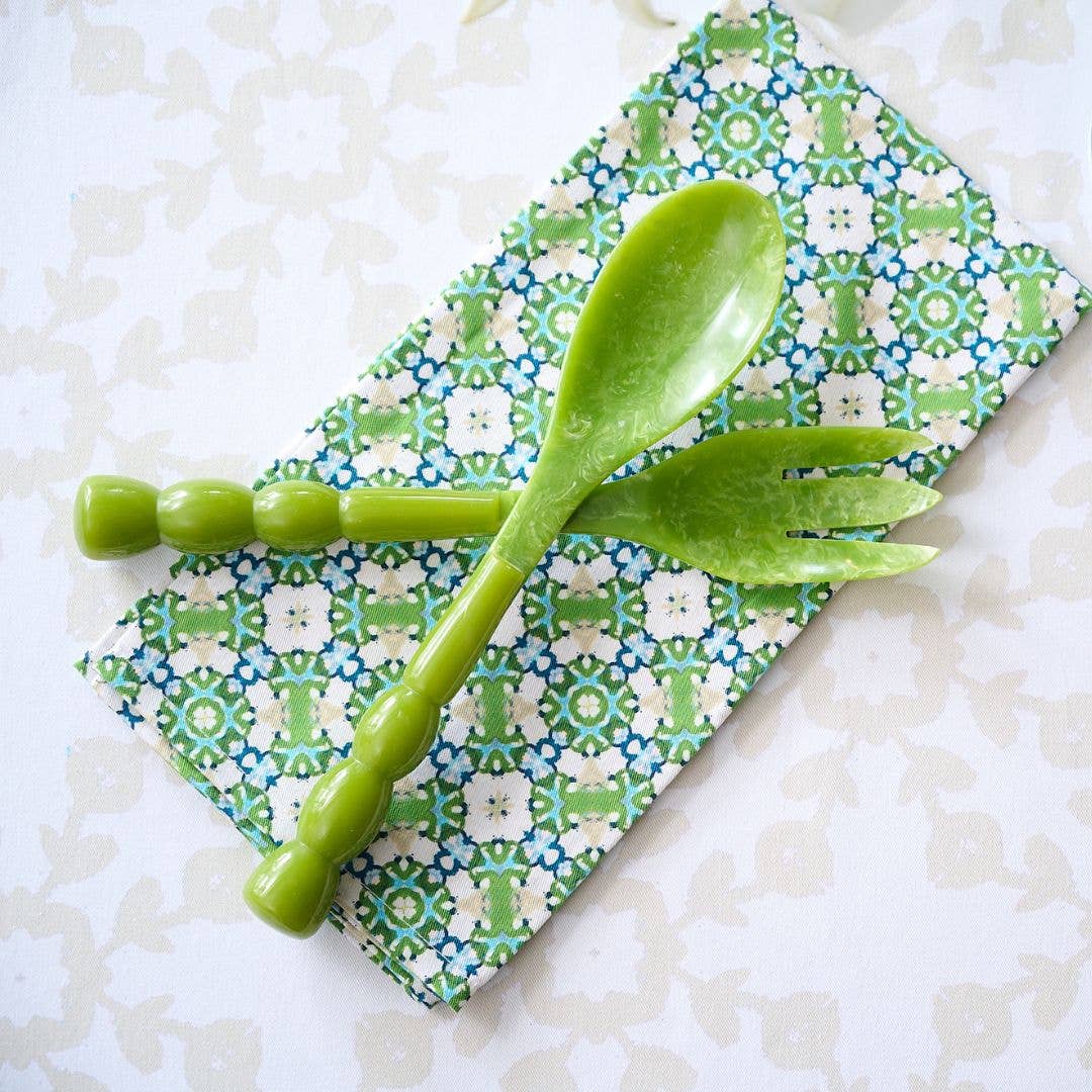 Bermuda Salad Servers, SumnerEdit: Green