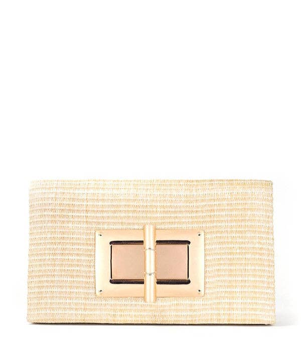 Lillian Clutch - Straw - WS