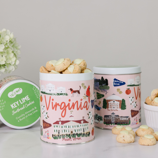 Virginia State Gift Tin: Pecan Shortbread Cookies