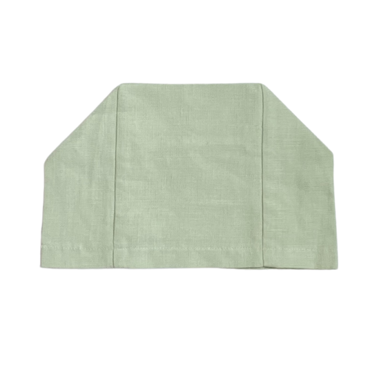 Watercolor Linen Tissue Box Cover: Sea Green