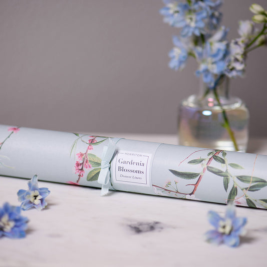 Scented Drawer Liners - Gardenia Blossoms (6 Sheets)