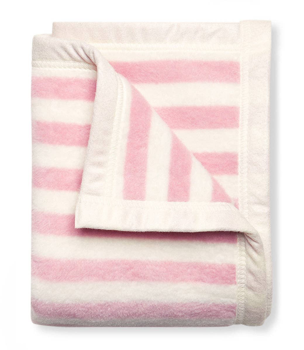 Pink Stripe Mini Blanket