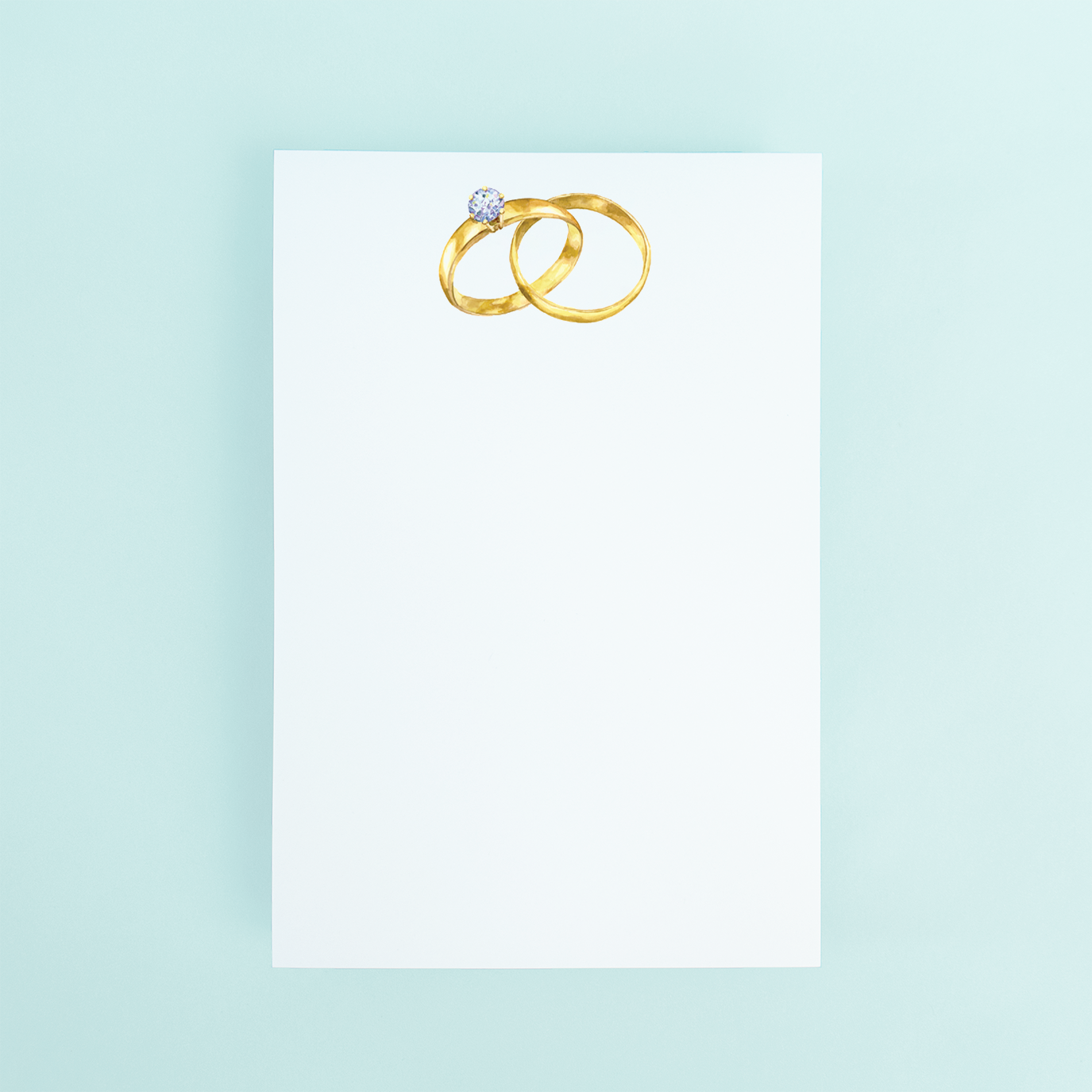 Notepad Wedding Rings