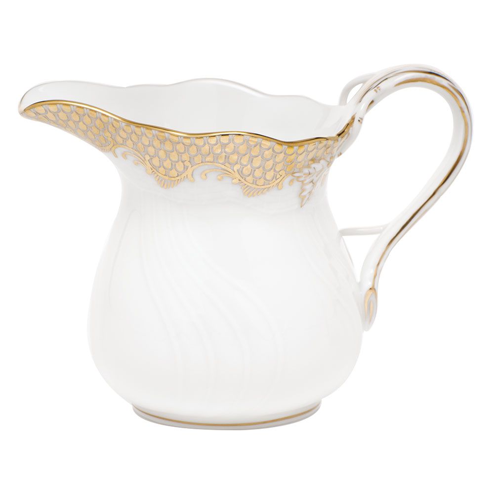 Herend Fish Scale Gold Creamer