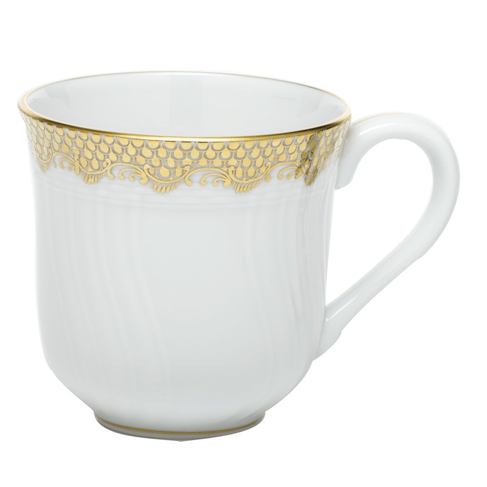 Herend Fish Scale Gold Mug