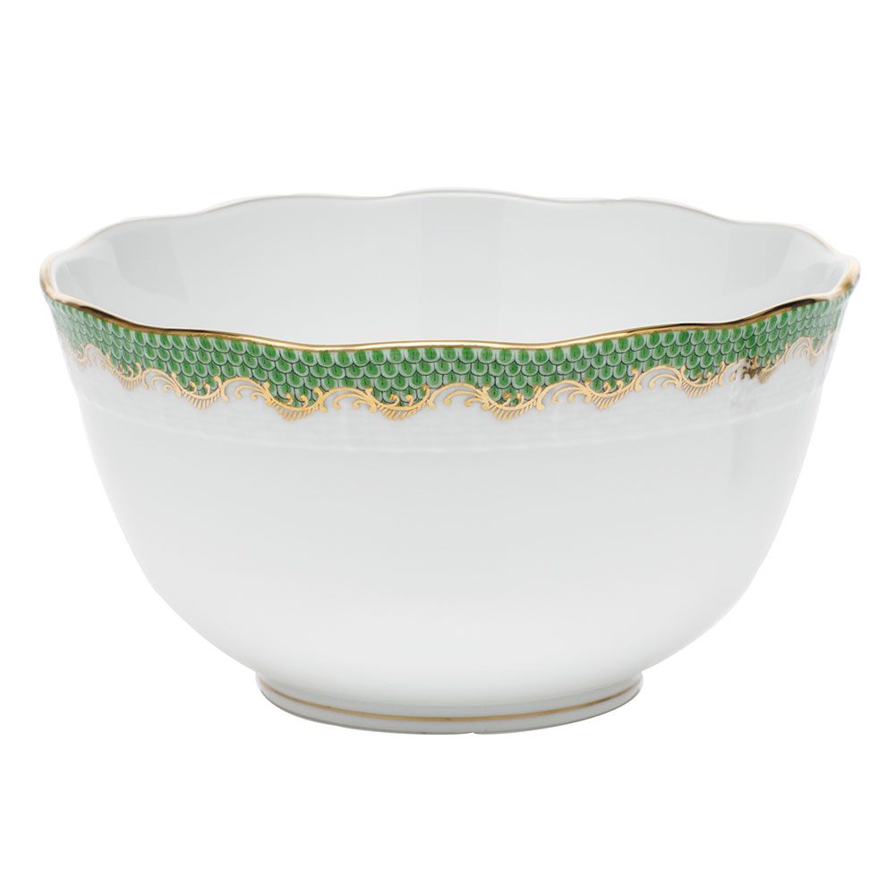 Herend Fish Scale Jade Round Bowl