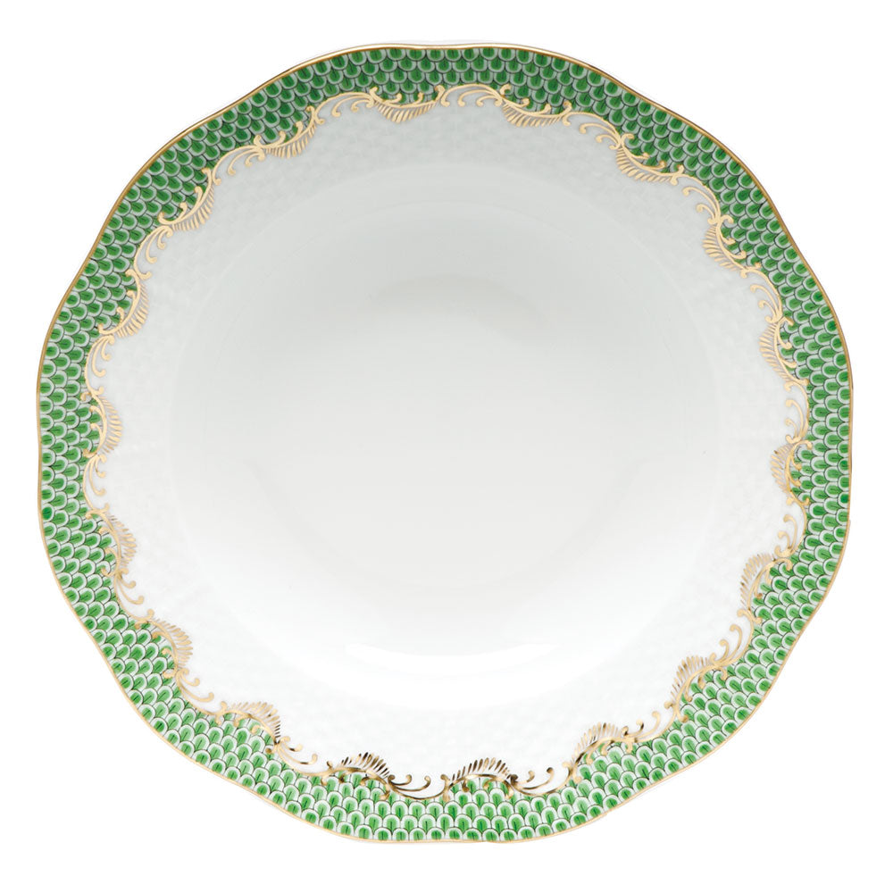 Herend Fish Scale Jade Dessert Plate