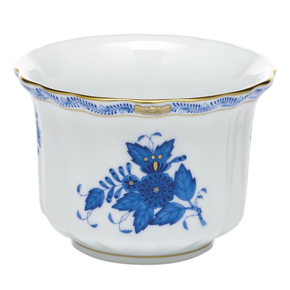 Herend Chinese Bouquet Blue Mini Cachepot