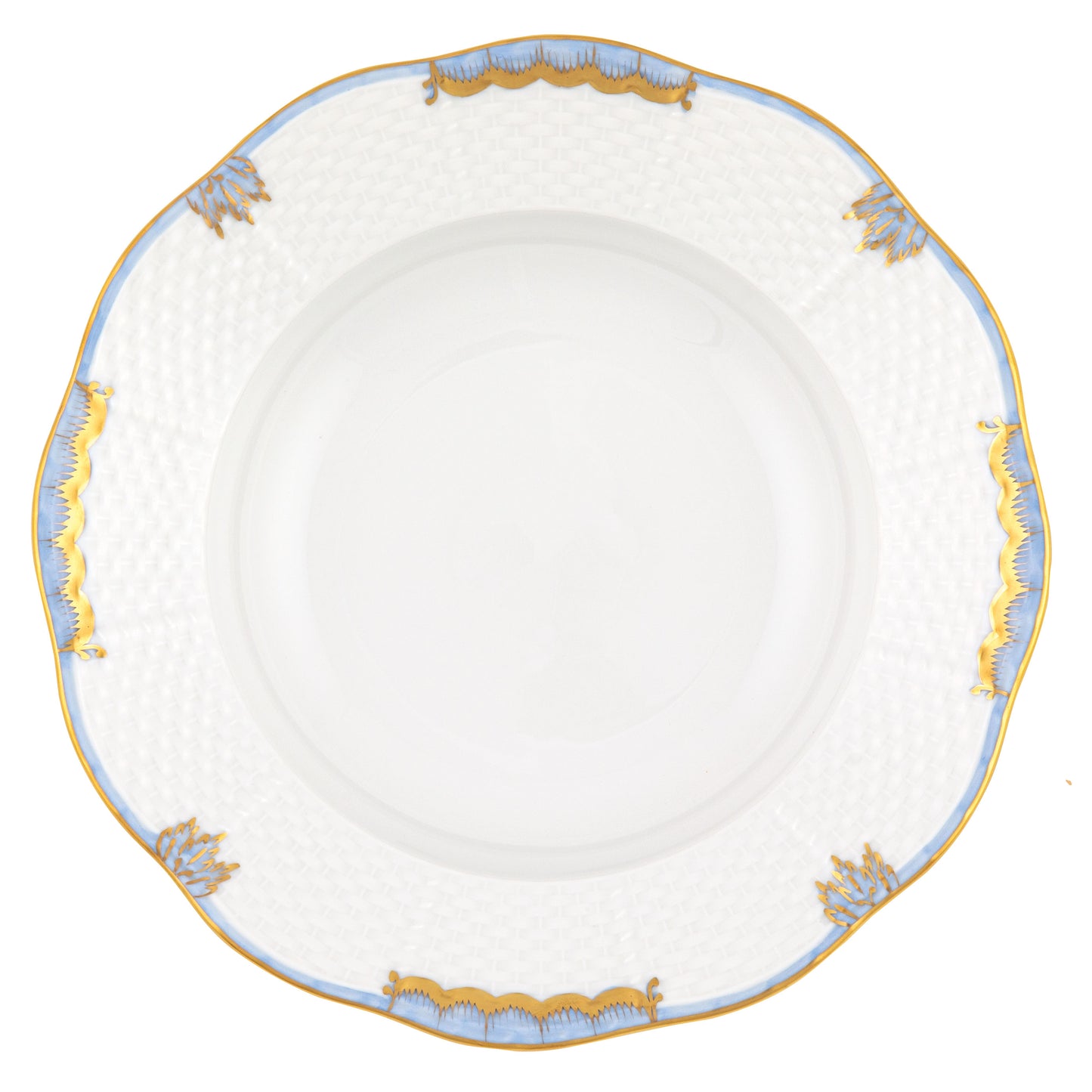Herend Princess Victoria Light Blue Rim Soup