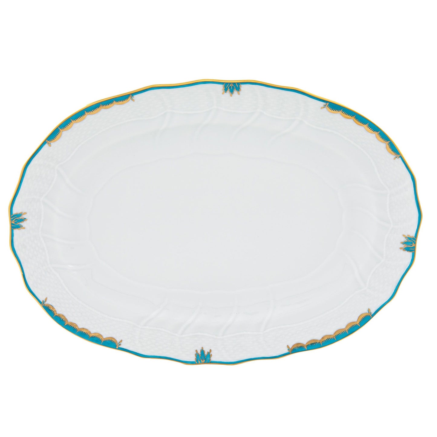 Herend Princess Victoria Turquoise Platter
