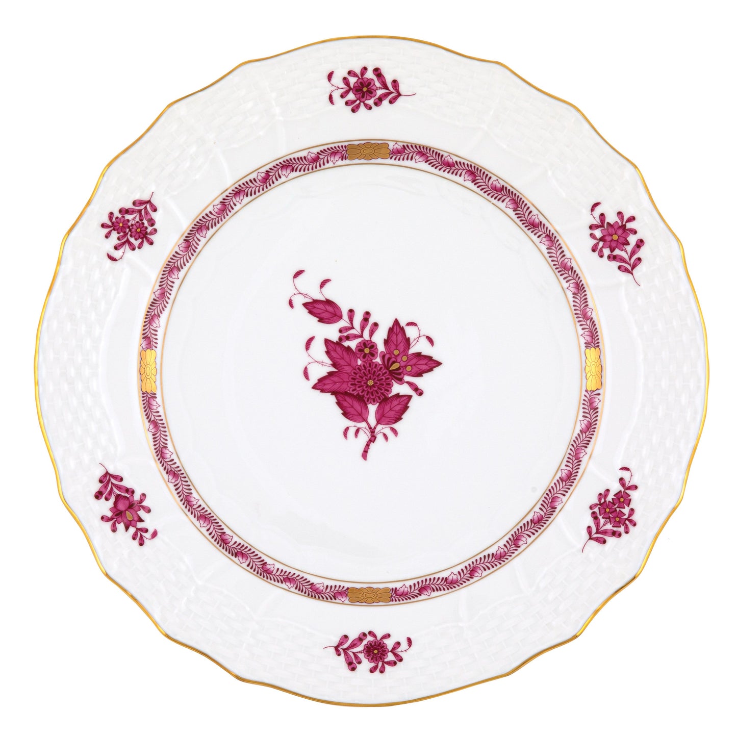 Herend Chinese Bouquet Raspberry Service Plate